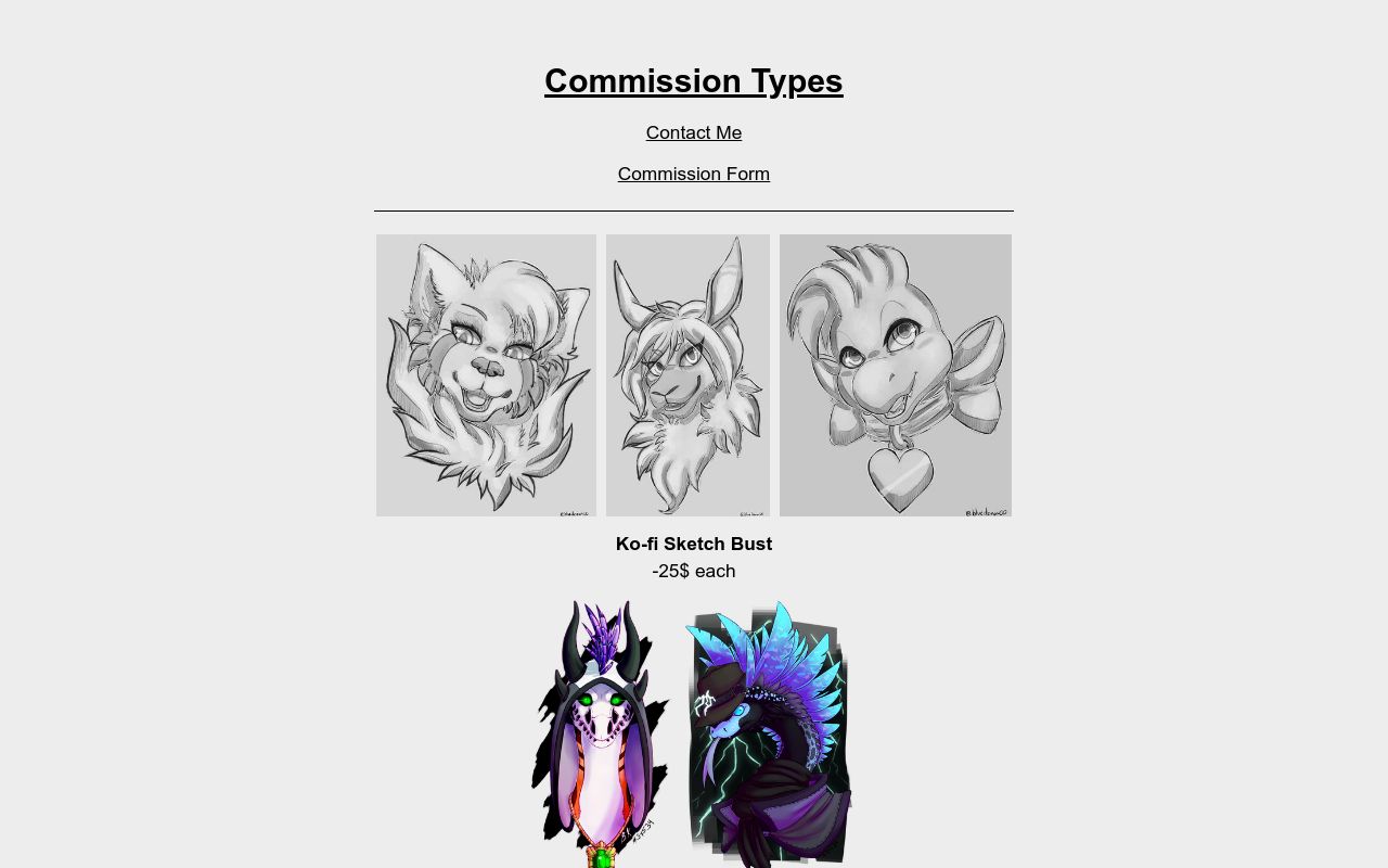 Commission Examples